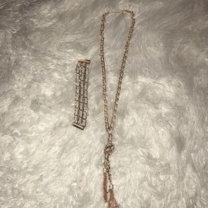 🔥Jenifer Lopez necklace & bracelet set 🔥⭐️⭐️